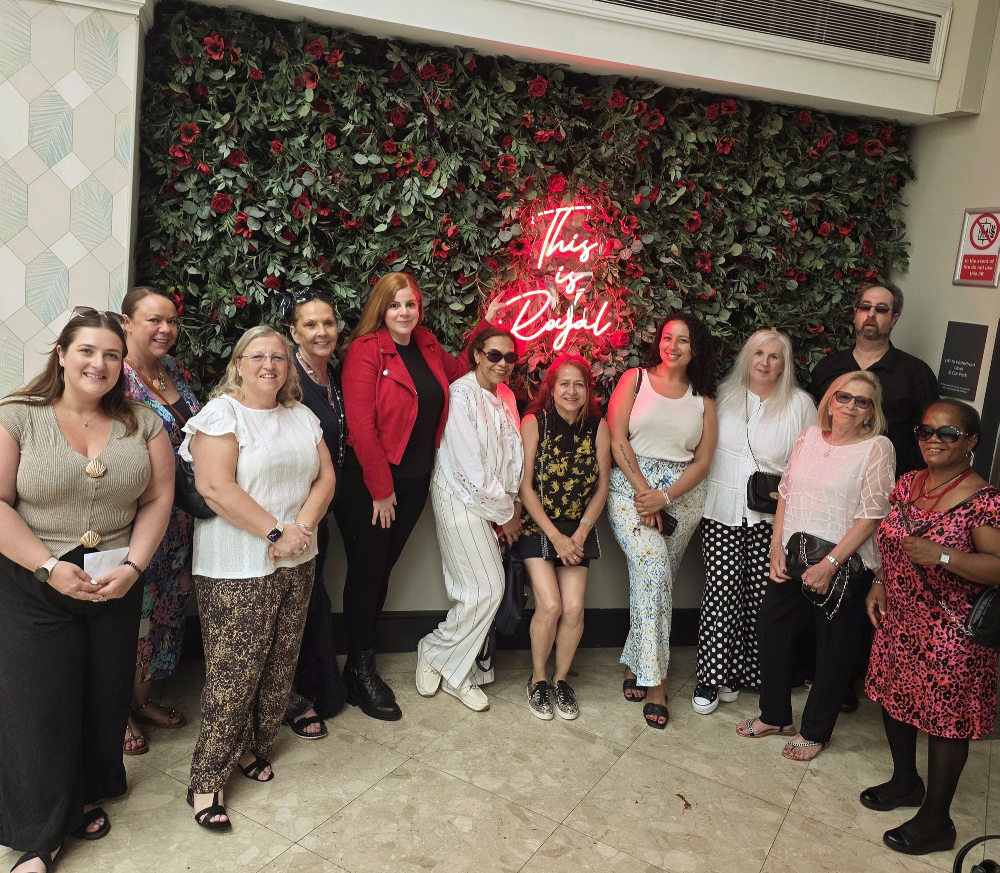 PA Way group at the This is Royal flower wall
