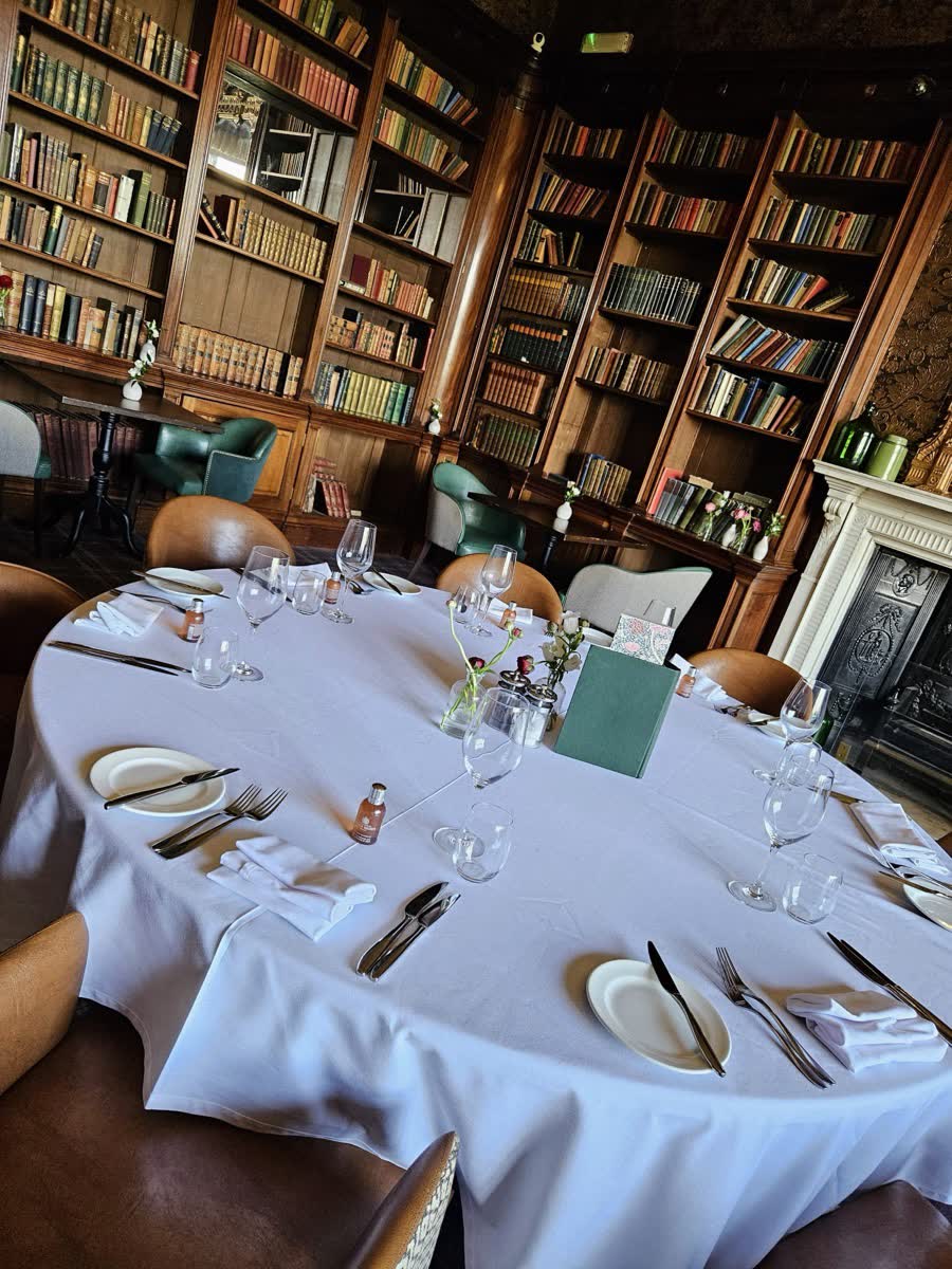Private dining at an overnight experience