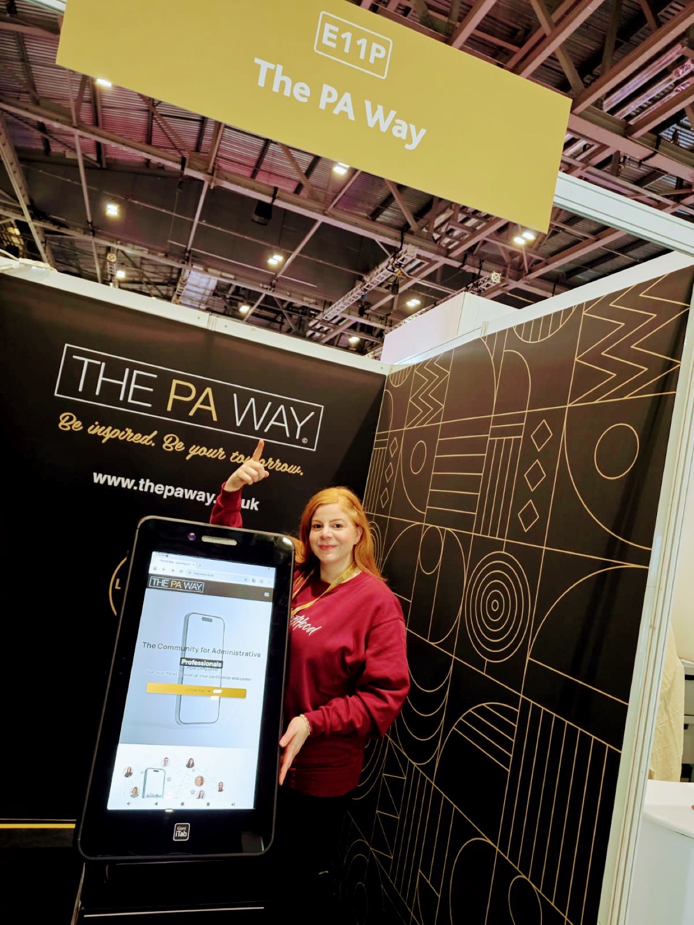 Skevi at The PA Way stand